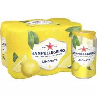 Газированный напиток Sanpellegrino Limonata Лимон, 0.33 л, металлическая банка, 6 шт