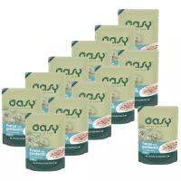 Oasy Wet cat Specialita Naturali Tuna Shrimp дополнительное питание для кошек с тунцом и креветками в паучах - 70 г х 12 шт