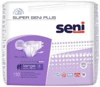 Подгузники для взрослых Seni Super Plus (Сени Супер Плюс), Large, 10 шт