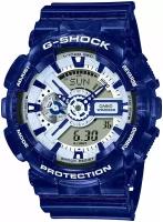 Наручные часы CASIO G-Shock GA-110BWP-2A, синий, белый