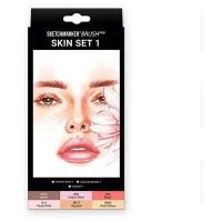 Художественный маркер SKETCHMARKER Набор маркеров SKETCHMARKER Brush "Skin 1", 6цв