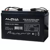 Свинцово-кислотный аккумулятор ALPHA BATTERY FB 100-12 (12 В, 100 Ач)