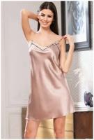 Сорочка MIA-AMORE, размер XS, коричневый, розовый