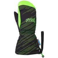 Варежки Reusch 2021-22 Maxi R-Tex Xt Mitten Black/Green Gecko (Inch (Дюйм): Iii)