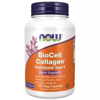 NOW BioCell Collagen - Hydrolyzed Type II (120 капсул) - биоактивный гидролизованный коллаген 2 типа для суставов