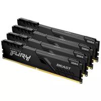 Оперативная память Kingston FURY Beast 64 ГБ (16 ГБ x 4 шт.) DDR4 DIMM CL16 KF426C16BB1K4/64