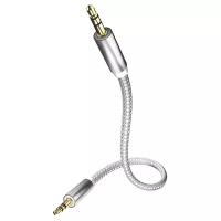 Кабель Inakustik Premium MP3 Audio Cable, mini jack 3.5 mm, 1.5 м, 1 шт., серебристый