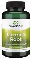 Swanson Licorice Root (Корень солодки) 450 мг 100 капсул