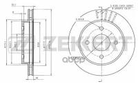 Диск Тормозной Ford Mondeo I, Ii 93-, Ford Scorpio I, Ii 88- Задний Вентилируемый Zekkert Zekkert арт. BS5058