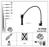 Комплект проводов зажигания Ngk 0641 для Ford Escort II, V, VI, VII, Fiesta III, IV, Mondeo I, II, Orion III