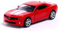 Машина металлическая CHEVROLET CAMARO, 1:32, открываются двери, инерция, цвет красный