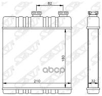 Радиатор Отопителя Салона Opel Astra G 98-/Zafira A 99-/Zafira B 05- Версия Behr Sat Stop483950 Sat арт. STOP483950