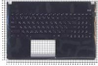 Клавиатура (топ-панель) для ноутбука ASUS X501 черная с черным топкейсом