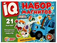 IQ набор магнитов Весёлая ферма. Синий трактор Умные игры 4680107941541