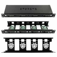 Rack панель ERUSCUS 19' 1U для Raspberry Pi