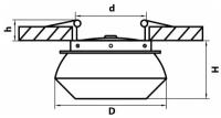 051206 Светильник ORBE LED15W 1240LM 60G белый 4000K (в комплекте)