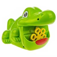 1TOY Игрушка для пускания мыльных пузырей Зелёный крокодилТ19909