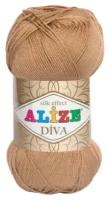 Пряжа Alize Diva, 100 % акрил, 100 г, 350 м, 5 шт., 369 карамель 350 м