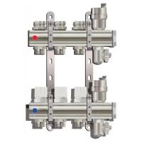 Коллекторная группа Tim KB003 для радиаторного отопления 1", 3 выхода 3/4"