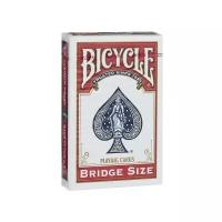 Игральные карты Bicycle Bridge Size, красные