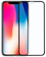 Защитное стекло / бронестекло для iPhone X полное покрытие 10D черное