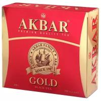 Чай Akbar Gold черный, 100 пакx2гр/уп