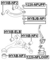 Пыльник опоры шаровой FEBEST HYBJB-NF | цена за 1 шт