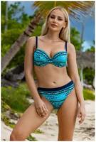 Купальник Verano Ver_1104 Diana Colorful-Navyblue, размер 44, цвет: Темно-синий