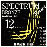 SB210 Spectrum Bronze Комплект струн для 12-струнной акустической гитары, бронза, 10-50, Thomastik