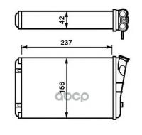 54238_Радиатор Печки! Opel Omega 2.0-2.5Td 94> NRF арт. 54238