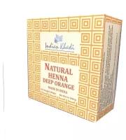 Натуральная Хна Темно-Оранжевый Natural Heena Deep Orange Indian Khadi | Индиан Кади 100г