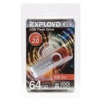 Флешка EXPLOYD 530 64GB Red