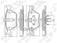 ST34116858047 SAT Колодки тормозные перед BMW 5 F10