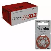 Батарейки Perfeo ZA312/6BL Airozinc Premium, 60 шт