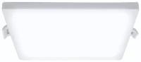 Светодиодный светильник-панель в форме квадрата / Врезная светодиодная квадратная панель с изолированным драйвером / Встраиваемое LED освещение для внутренних помещений / PF 0.5 / 8Вт / ХБ 6500К / 640Лм / IP40 / 220В / 06-57 / d-95/75 мм