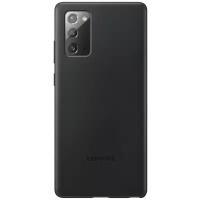 Чеxол (клип-кейс) Samsung Galaxy Note 20 Leather Cover черный (EF-VN980LBEGRU)