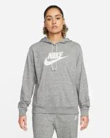 Худи Nike женский, модель: DM6388063, цвет: серый, размер: S