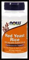 Красный Дрожжевой Рис + Q10 нау фудс Red Yeast Rice + Q10 60 капсул