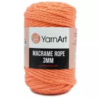 Пряжа YarnArt 'Macrame Rope 3мм' 250гр 63м (60% хлопок, 40% вискоза и полиэстер) (767 светло-розовый) 4 шт