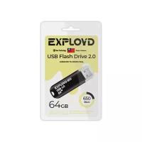 USB Flash Drive 64Gb - Exployd 650 2.0 EX-64GB-650-Black