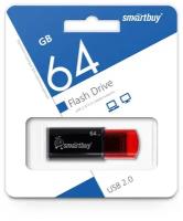 Флеш-накопитель USB 2.0 Smartbuy 64GB Click Black-Red (SB64GBCL-K)