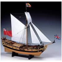 Сборная модель корабля от Woody Joe (Япония), яхта Charles Royal Yacht 1674, М.1:64