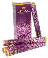 Благовоние HEM Сирень Lilac шестигранник упаковка 6 шт Перо Павлина