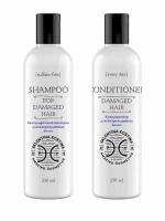 Valentina Kostina cosmetics Набор - Шампунь безсульфатный для поврежденных волос SHAMPOO FOR DAMAGED HAIR AMAZING COSMETICS 250 мл., Кондиционер для поврежденных волос CONDITIONER DAMAGED HAIR AMAZING COSMETICS 250 мл