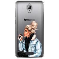 Силиконовый чехол Cute girl на Lenovo S660 / Леново S660