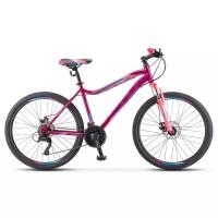 Велосипед женский горный Miss-5000 D 26",размер рамы/цвет; 18" Вишнёвый/розовый 2021,STELS (Стелс)