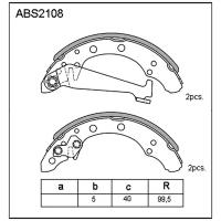 Колодки тормозные барабанные | зад | allied nippon ABS2108