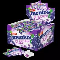 Жевательная резинка Mentos Pure Fresh Виноград, 100 шт по 2 г