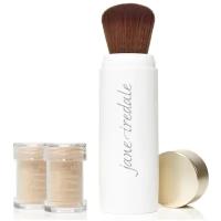 jane iredale Powder-Me SPF 30 Refillable Brush Nude (Защитная пудра с кистью - цвет натуральный), 2,5 г х 2 шт