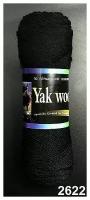 Пряжа Color City Yak wool (Як Вул) 2622 черный 60% пух яка, 20% мериносовая шерсть, 20% акрил 100г 430м 1 шт